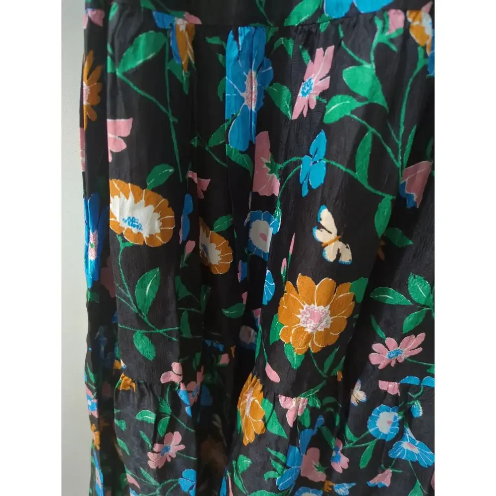 Kate Spade Floral Garden Cloque Midi Skirt NWT